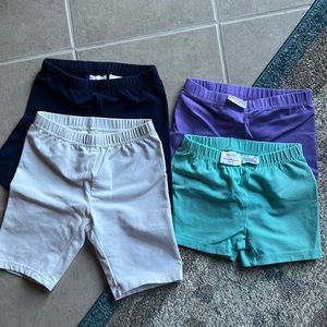 4 pair Hanna Andersson tumble shorts size 120 (6/7)